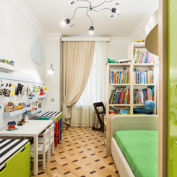 Зелёная детская комната