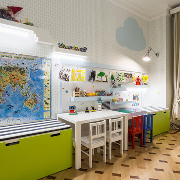 Зелёная детская комната