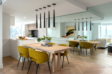 Inspiration for a contemporary dining room remodel in Vancouver