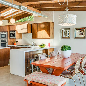 1951 mid-century modern home remodel Before & After