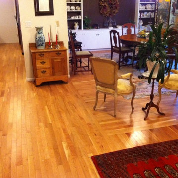 2 1/4" american cherry hardwood flooring / living room / dining room