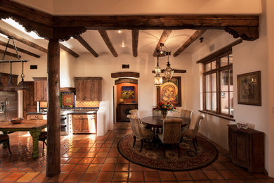 Inspiration for a small southwestern dining room remodel in Austin