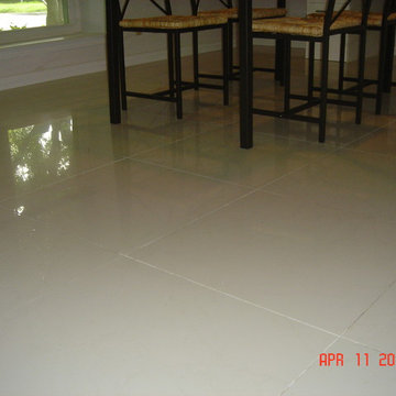 24x24 tile floors are easier to keep clean, elegant, upscale