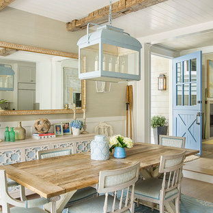 Inspiration for a coastal dining room remodel in Los Angeles