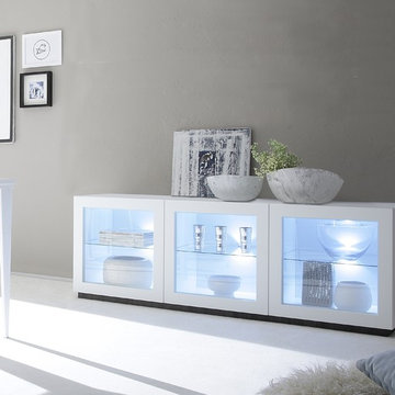 3-Door Glass Buffet Rex by LC Mobili, Italy - $1,199.00