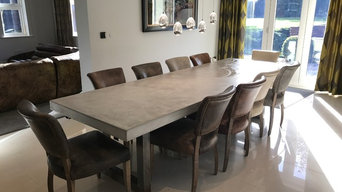 3 Metre Polished Concrete Dining Table