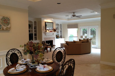 This is an example of a classic dining room in Houston.