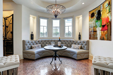 Elegant dining room photo in Houston