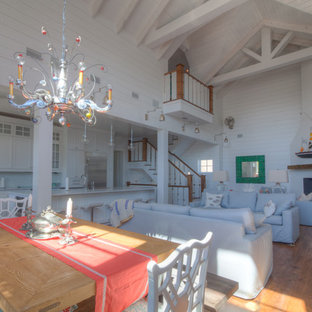 Esempio di una sala da pranzo boho chic