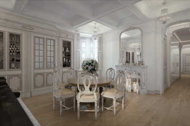 Design ideas for an expansive victorian dining room in London.