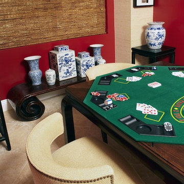 A game room with sophistication