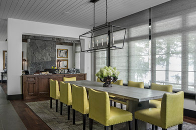 Inspiration for a large cottage dining room remodel in Grand Rapids