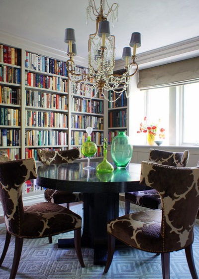 Eclectic Dining Room by Christopher Burns Interiors