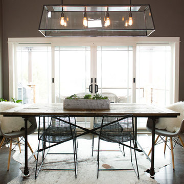 A Rustic Modern Dining Room
