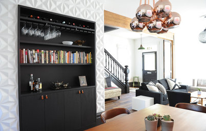 Houzz Tour: Black Cabinets, Trim and Doors Wow in This Victorian