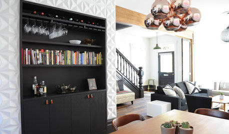 Houzz Tour: Black Cabinets, Trim and Doors Wow in This Victorian