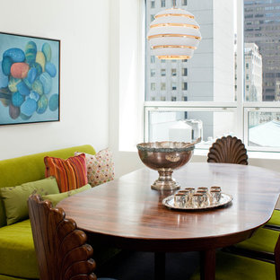 A twist to a traditional dining area