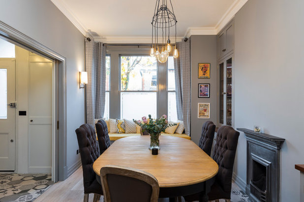 Transitional Dining Room by Orchestrate