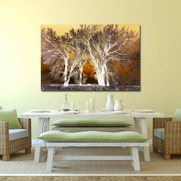Abstract Painterly Tree Picture Artwork,