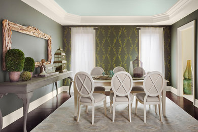 Acanthus Stenciled Dining Room