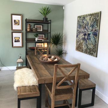 African inspired living/dining space