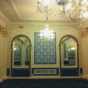 AFTER: distinction & definition restored to this beautiful Victorian ballroom.
