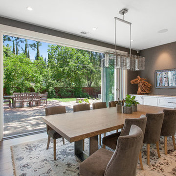 Alamo, CA. Farmhouse. Full Service Design Firm. Dining Room.