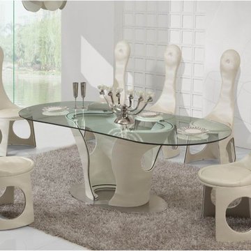 All Things Furniture - Helix Contemporary Dining Room Set