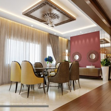 Amazing Of Dining Tables Large For Interior Decor Plan, Realistic 3d Rendering