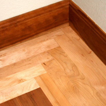 American Cherry floors with maple border