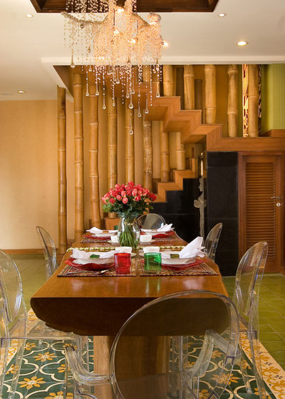 Eclectic Dining Room by Iwan Sastrawiguna Interior Design