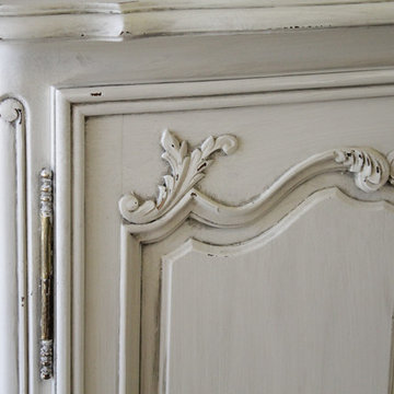 Antique Painted Louis XV Style French Provincial Style Server