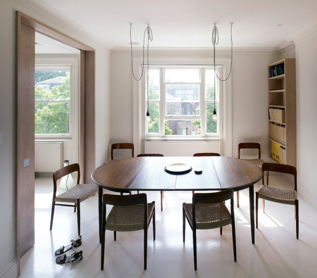 Contemporary Dining Room by Stiff and Trevillion