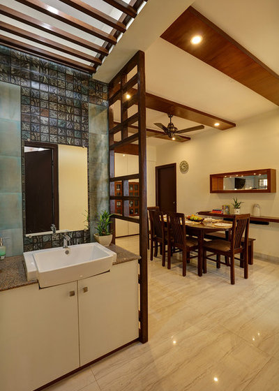 Indian Dining Room by DBI Design Build Inc
