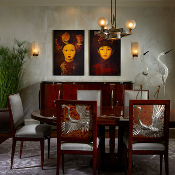 Artfully Curated In Palm Beach: Dining Room