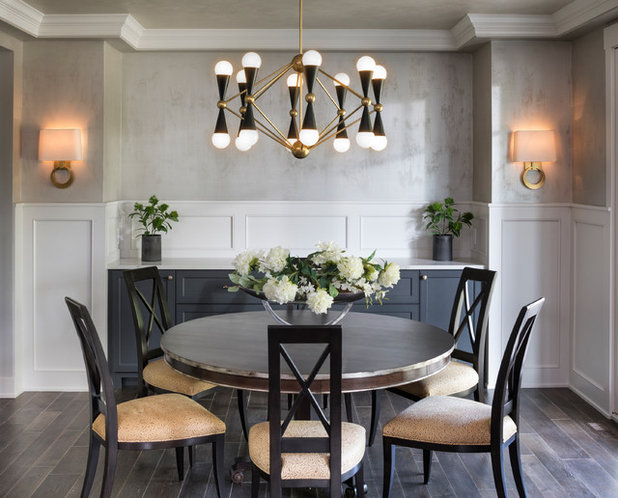 Transitional Dining Room by Swanson Homes