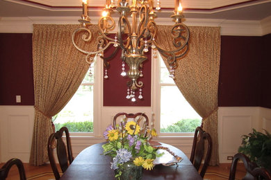 Inspiration for a timeless enclosed dining room remodel in New York