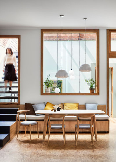 Contemporary Dining Room by tsai Design
