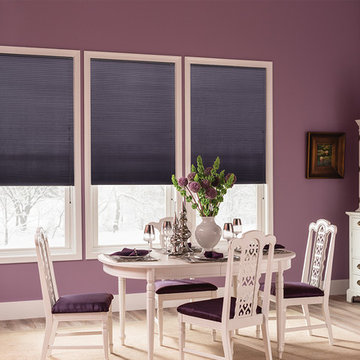 Bali 3/8" Double Cell Cellular Shades with Cord Lift: Northern Lights, Ocean Lin