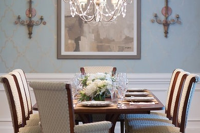 Inspiration for a timeless dining room remodel in Charlotte