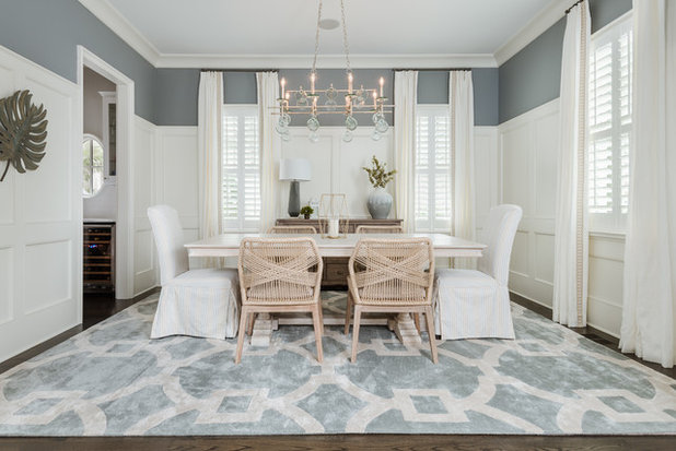 Beach Style Dining Room by Ally Whalen Design