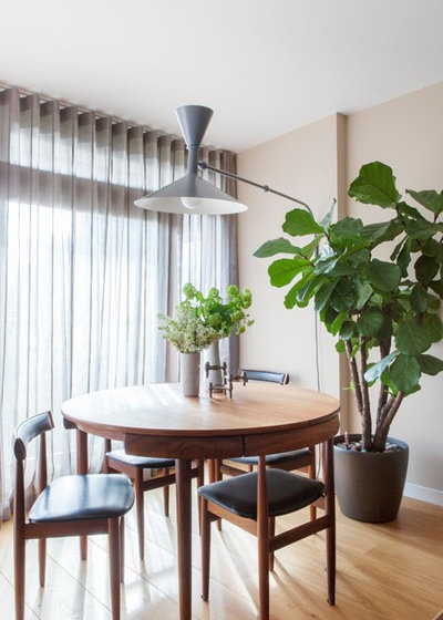 Transitional Dining Room by Kate Monckton Interior Design