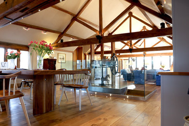 Idées déco pour une salle à manger campagne.