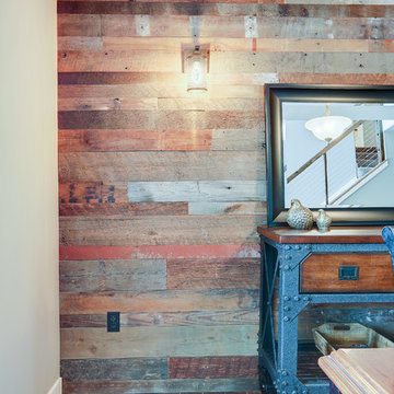 Barn Wood Feature Wall Dining Room