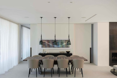 Photo of a modern dining room in Sydney.