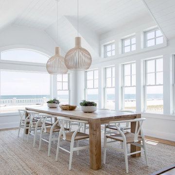 75 Coastal Dining Room Ideas You Ll, Beach House Kitchen Table And Chairs
