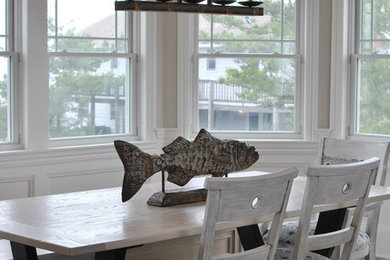 Источник вдохновения для домашнего уюта: столовая в морском стиле