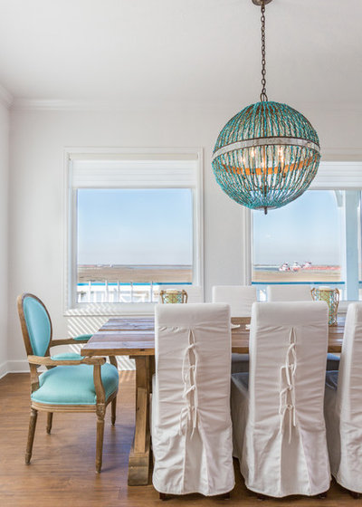 Coastal Dining Room by Laura U Design Collective
