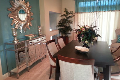 Example of a dining room design in Orange County