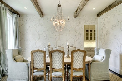 Elegant dining room photo in Los Angeles